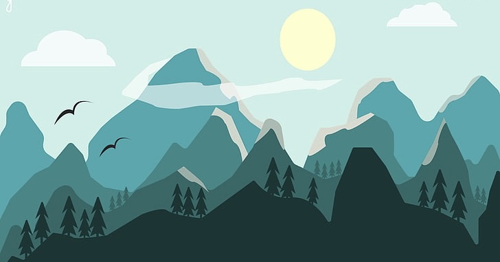 Lush green garden growth